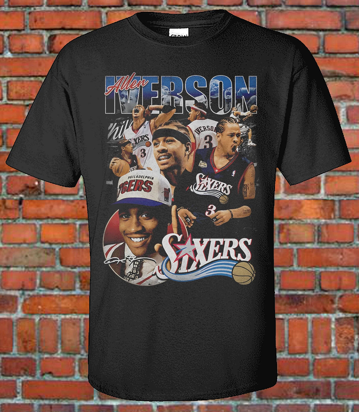 Iverson Bootleg Style 90s Graphic T shirt