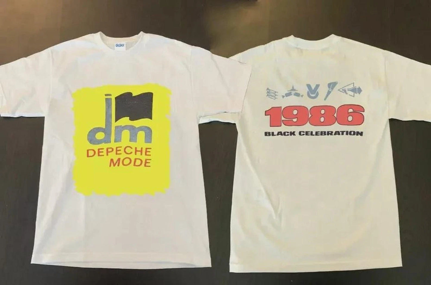 Vintage Black Celebration 1986 Depeche Mode Rare Tour T-Shirt Full Size S-5XL