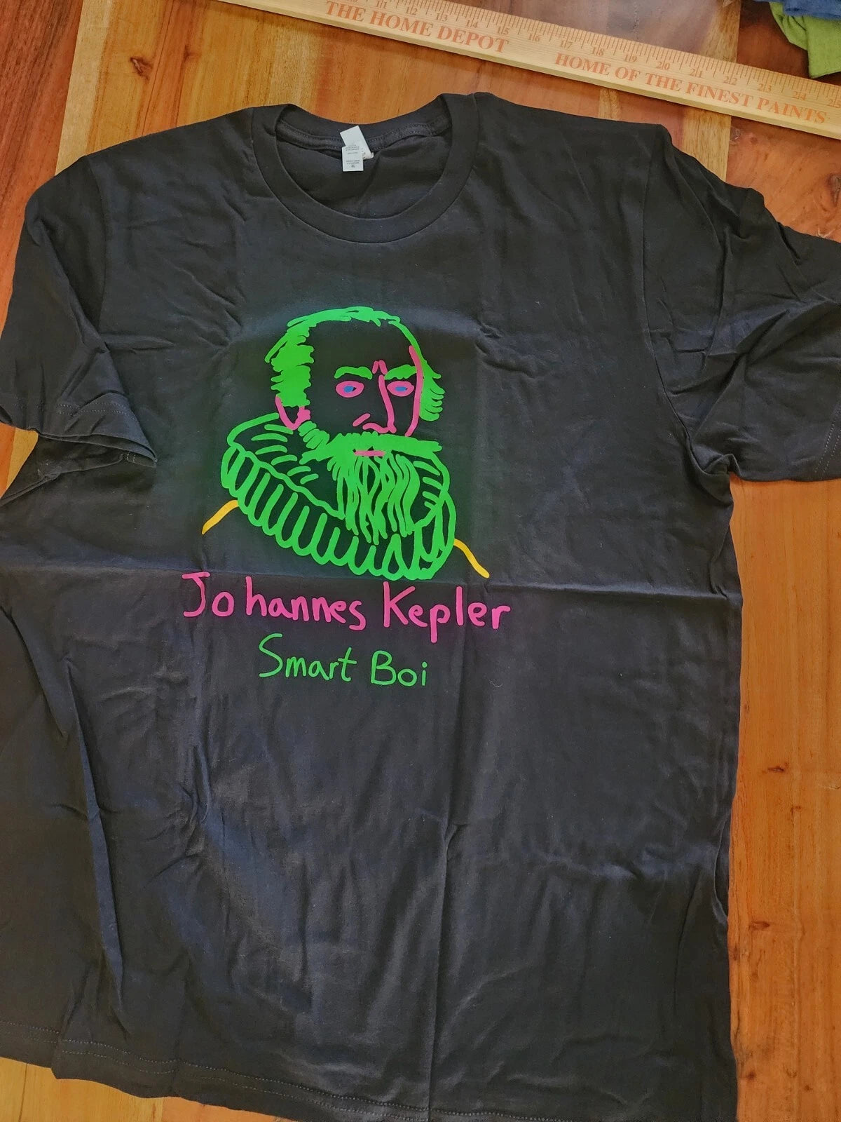 Offical Because Science Johannes Kepler Xlarge Xl Mens T-Shirt Grafitti Style