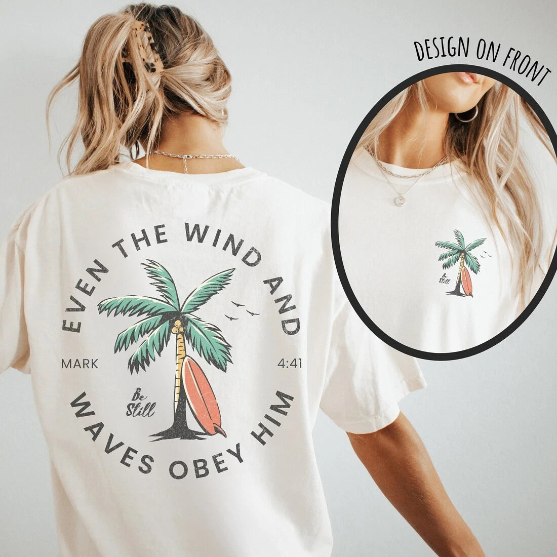 Christian Bible Verse shirt Beachy Backprint Comfort Colors Tee Trendy