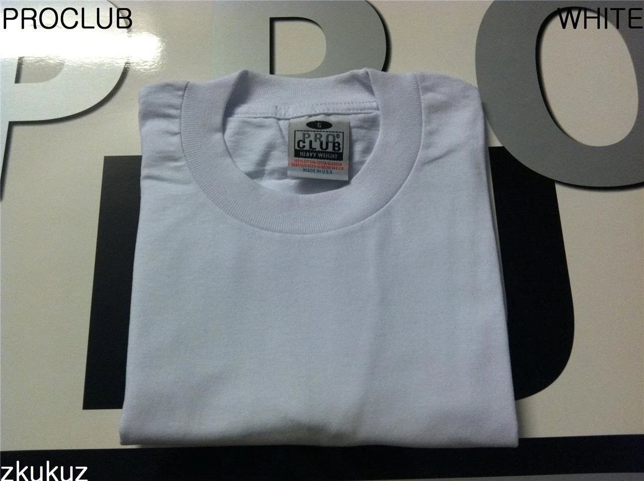 3 NEW PROCLUB HEAVY WEIGHT T-SHIRT WHITE PLAIN PRO CLUB BLANK S-7XL 3PC