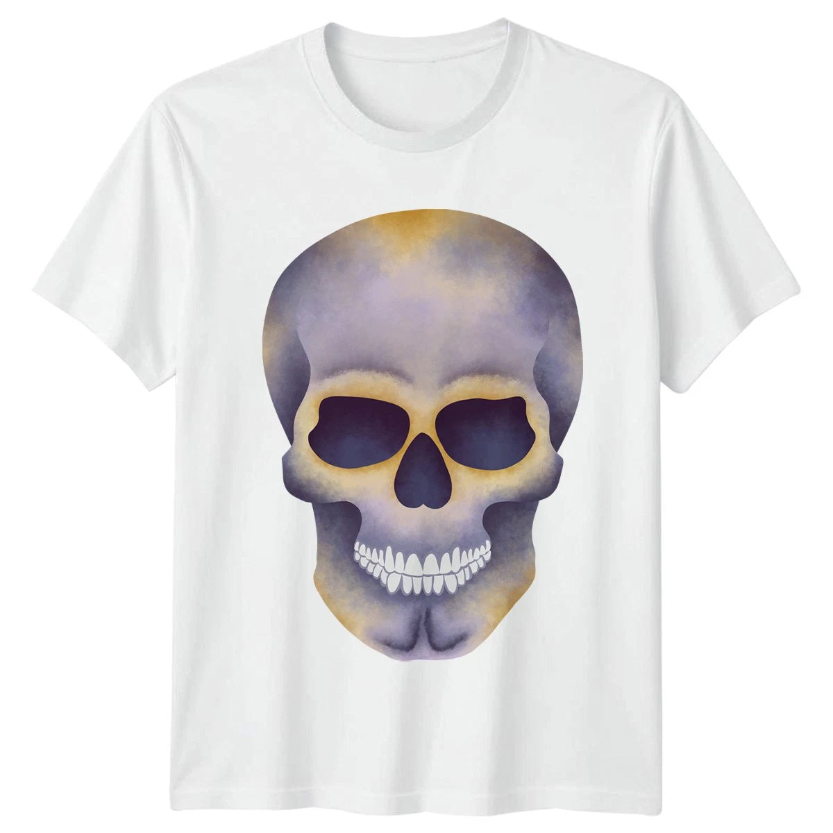Watercolor Skull T-Shirt Gothic Aesthetic