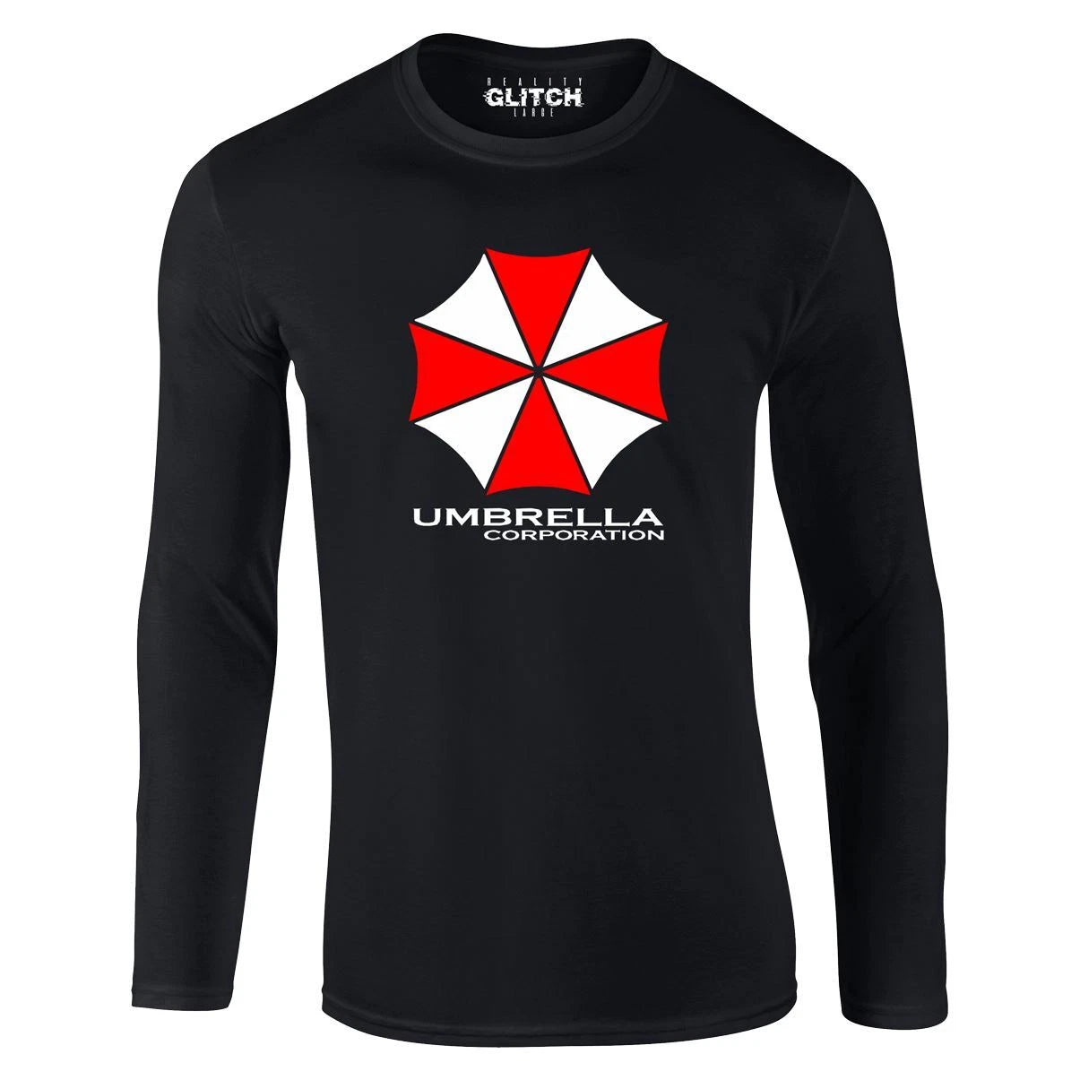 Umbrella Corporation Long Sleeve Men's T-Shirt Evil Biohazard Horror Gaming