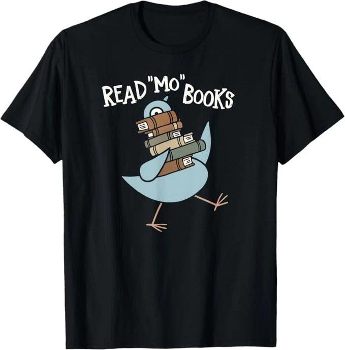 Read More Books Pigeon Book Lover T-Shirt