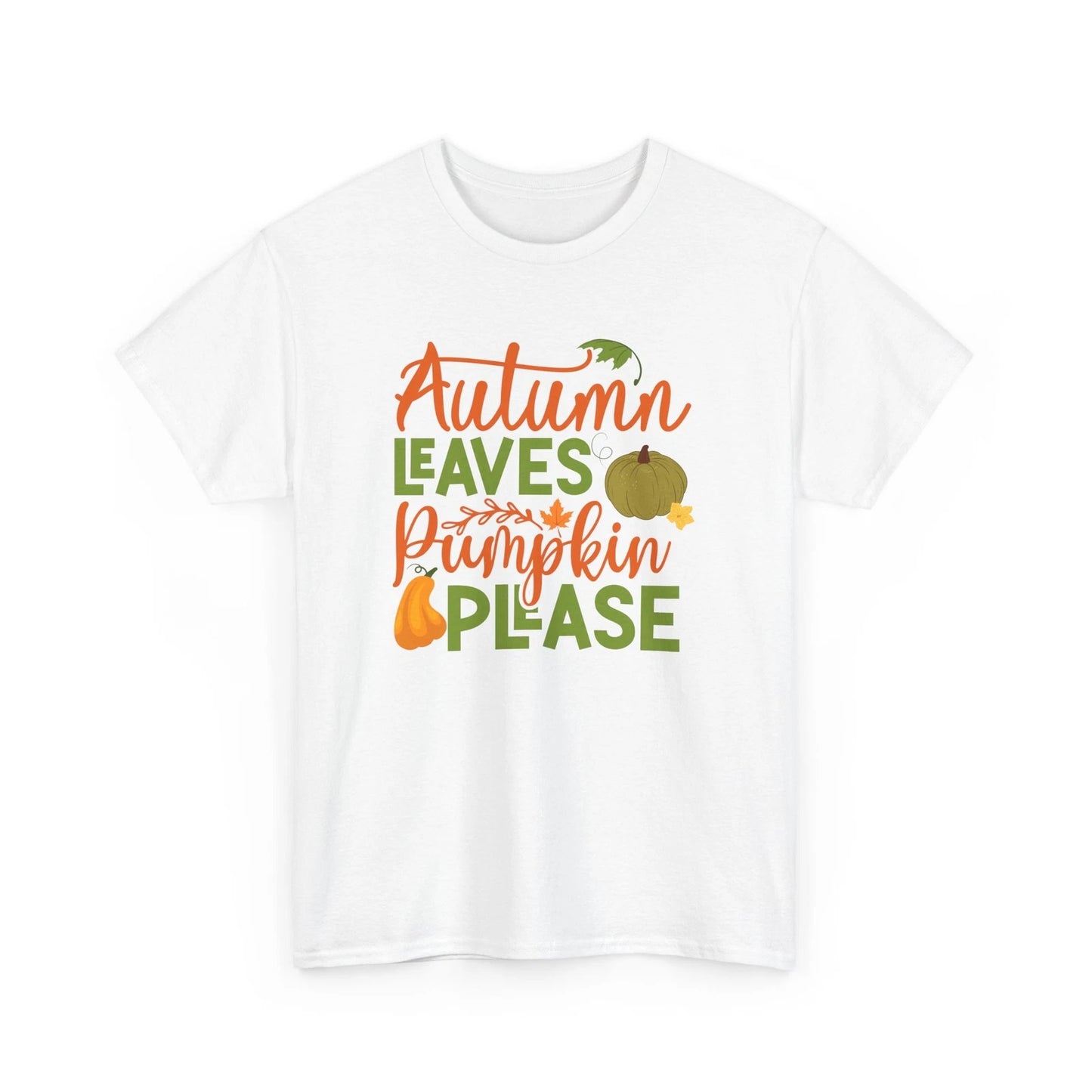 Fall Aesthetic T-Shirt | Autumn T-Shirt | Autumn Leaves Pumpkin Please