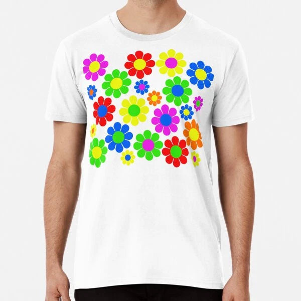 Hippy Flower Daisy Spring Pattern S to 5XL Made in the AU/USA T-Shirt