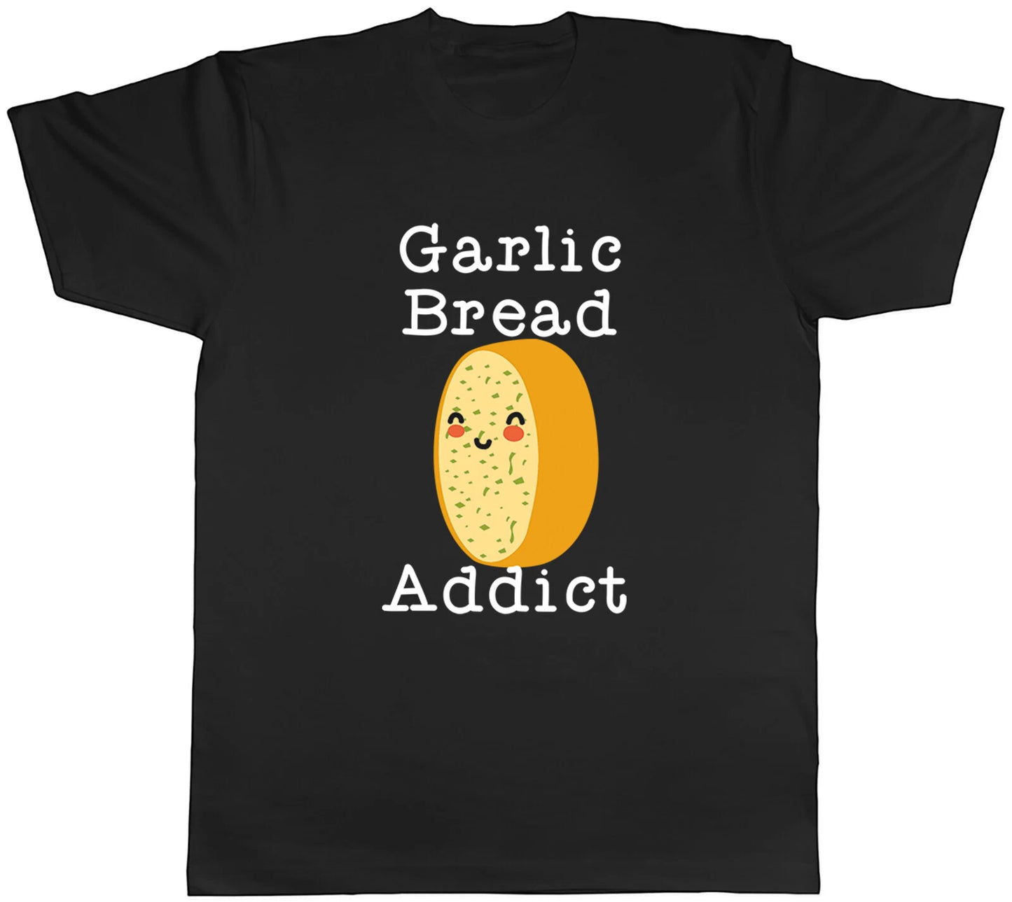 Funny Garlic Bread Addict Mens T-Shirt Baguette Sourdough Tee Gift