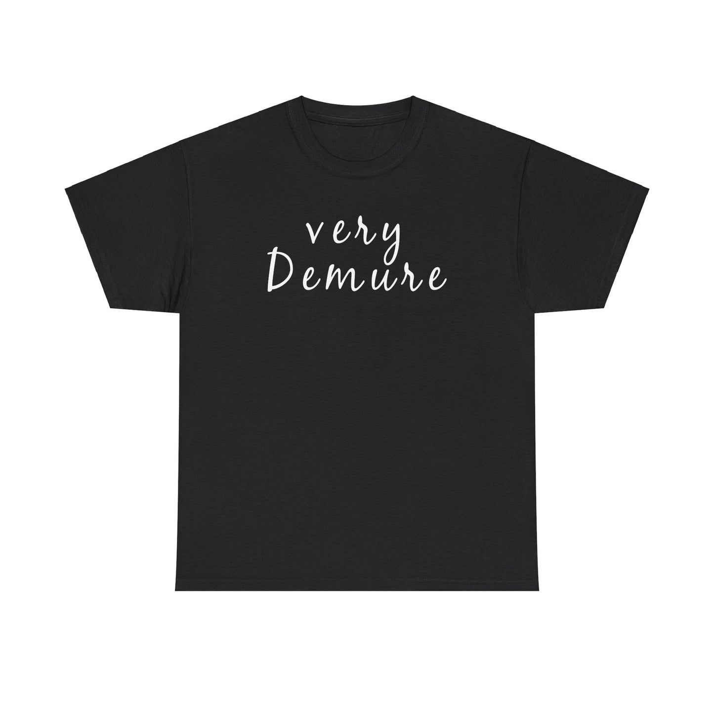 Demure Vibes Unisex Tee, Simple Minimalist Shirt, Gender Neutral Tshirt, Subtle