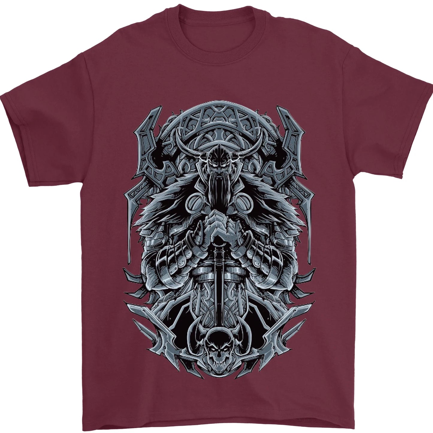 Viking God Odin Valhalla Norse Warrior Mens T-Shirt 100% Cotton