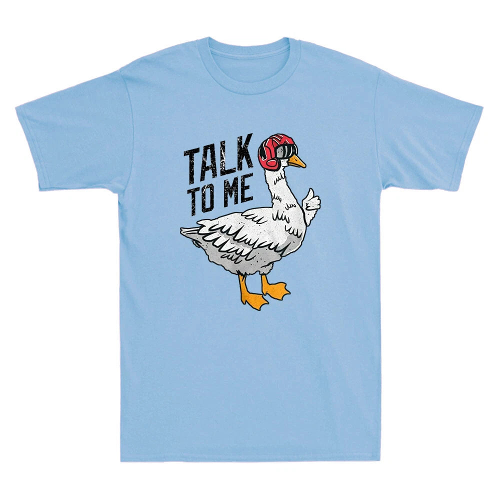 Talk To Me Goose Funny Goose Meme Vintage Men's T-Shirt Lover Gift Tee