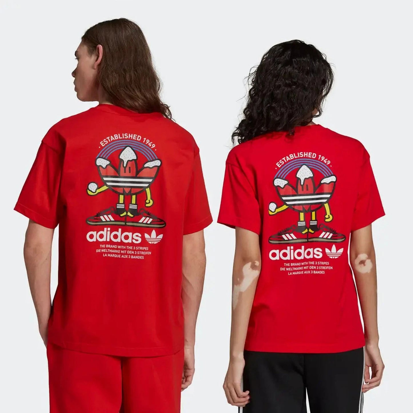 Adidas Christmas Shirt Xmas Ugly X-mas Pullover Originals Winter Tee Red