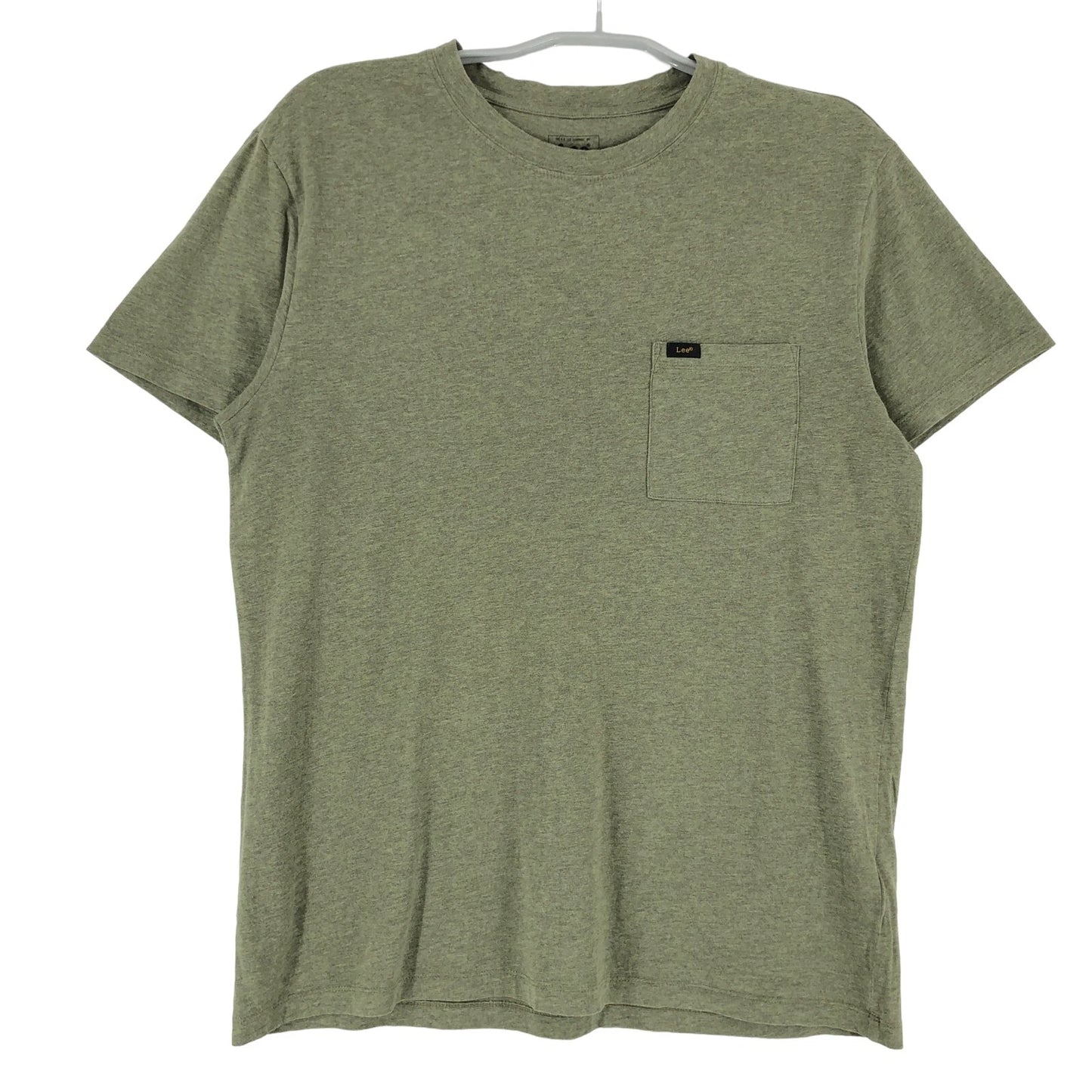LEE T-Shirt Round Neck Slim Green Men Size M