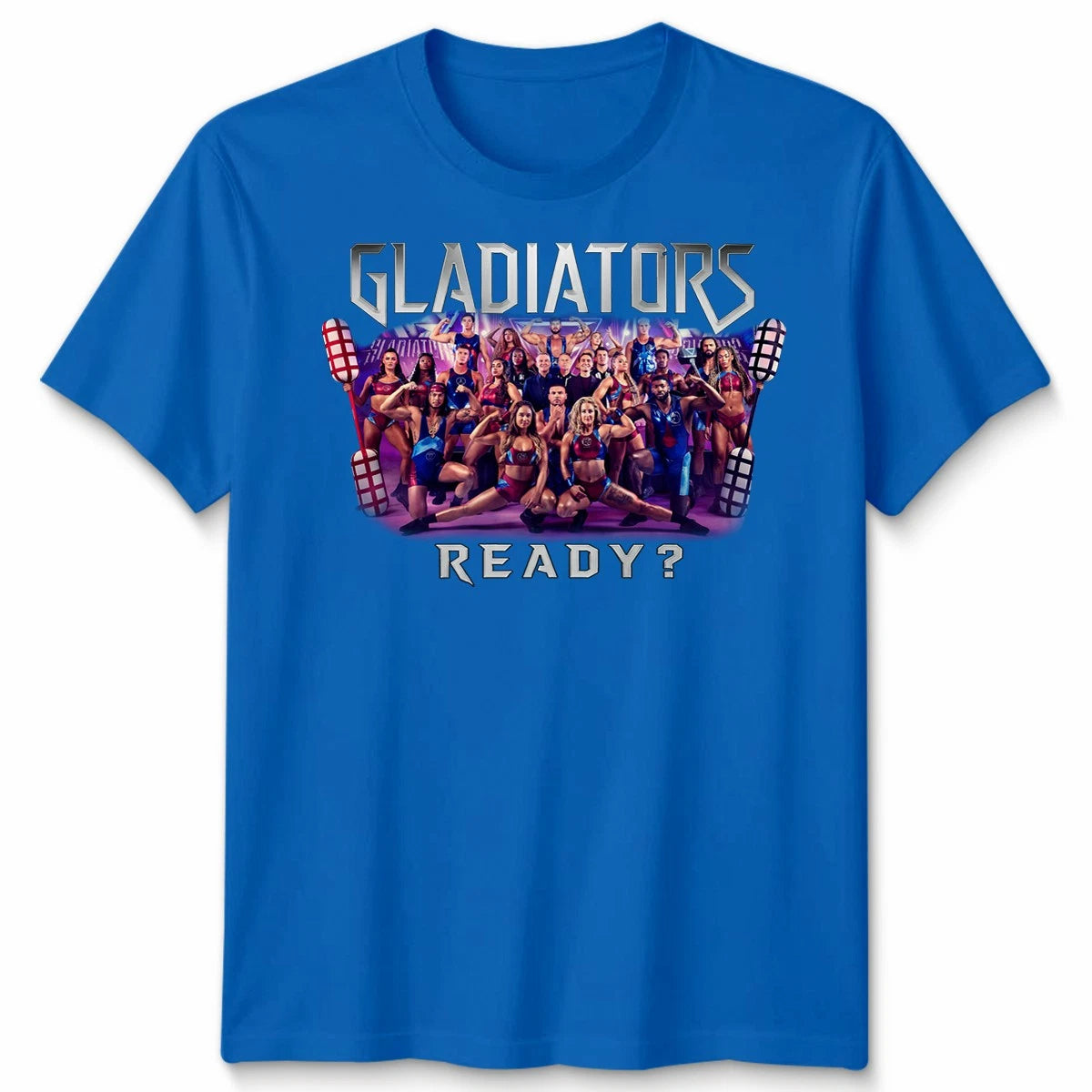 Gladiators Group T-Shirt Top Tee TV Show Are You Ready? Battle Games Gift #1