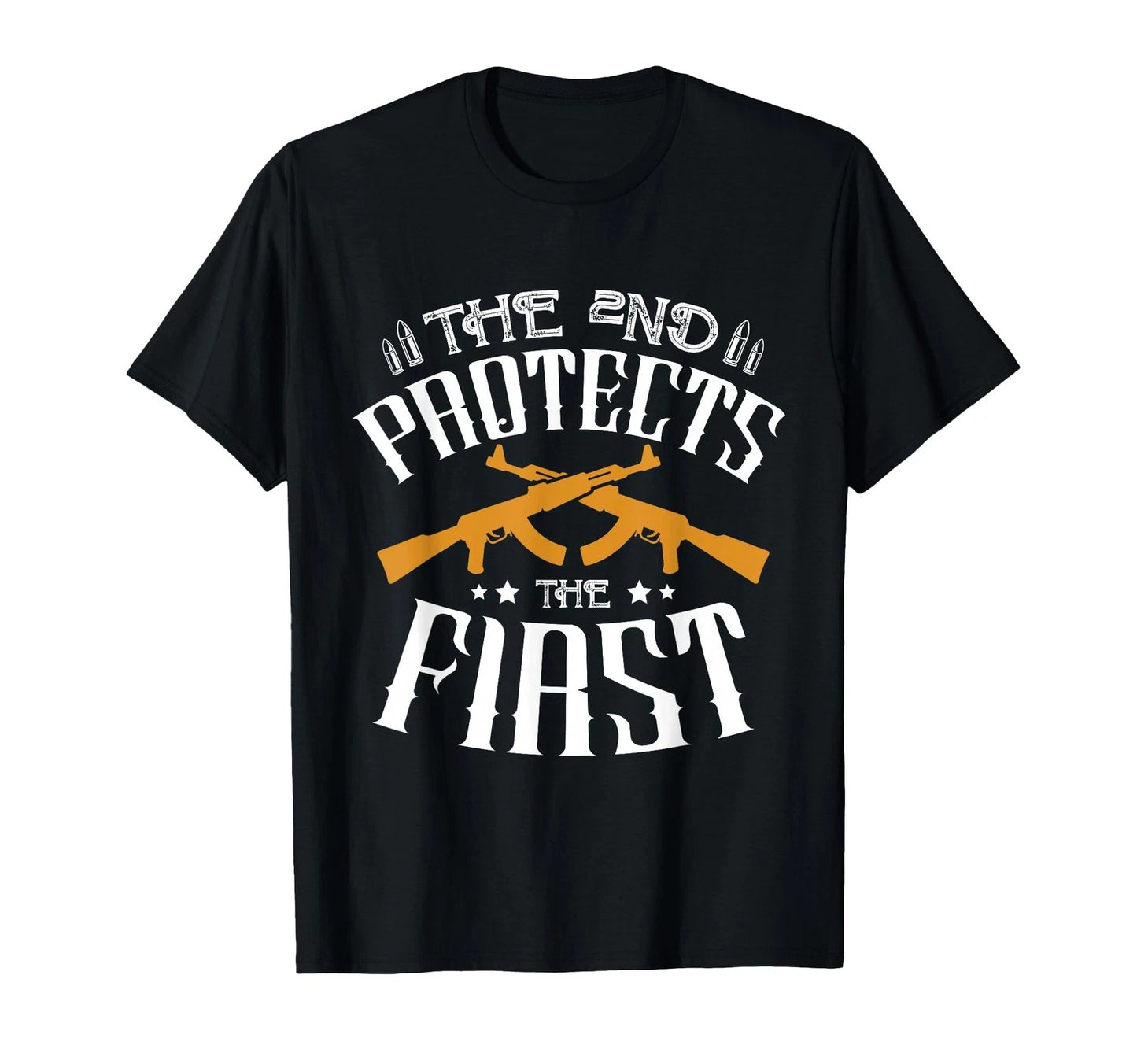 The 2nd Protects The First Gun Rights Second Amendment T-Shirt