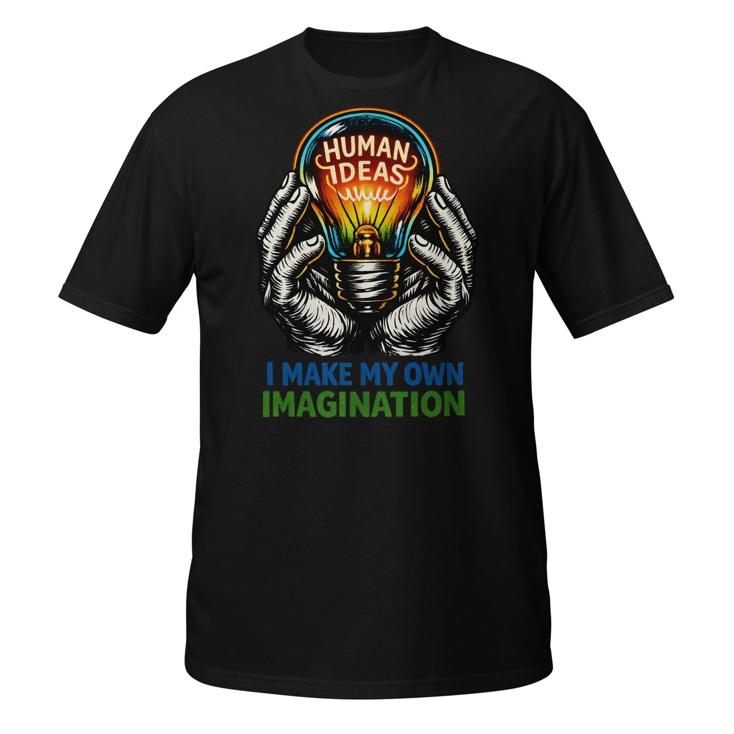 Human Ideas Lightbulb Shirt Creative Mind Motivational Graphic Tee