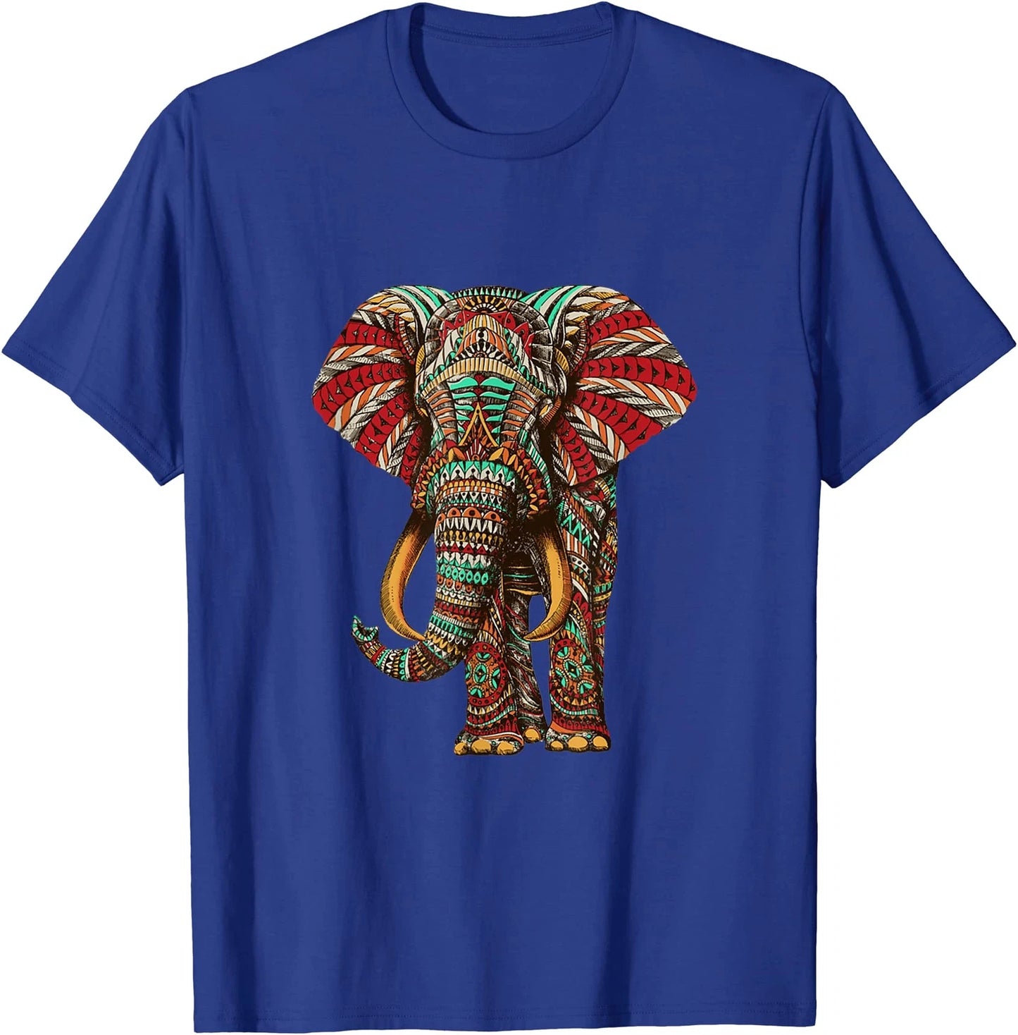 Henna Stylish Artistic Save The Elephants Wildlife T-Shirt