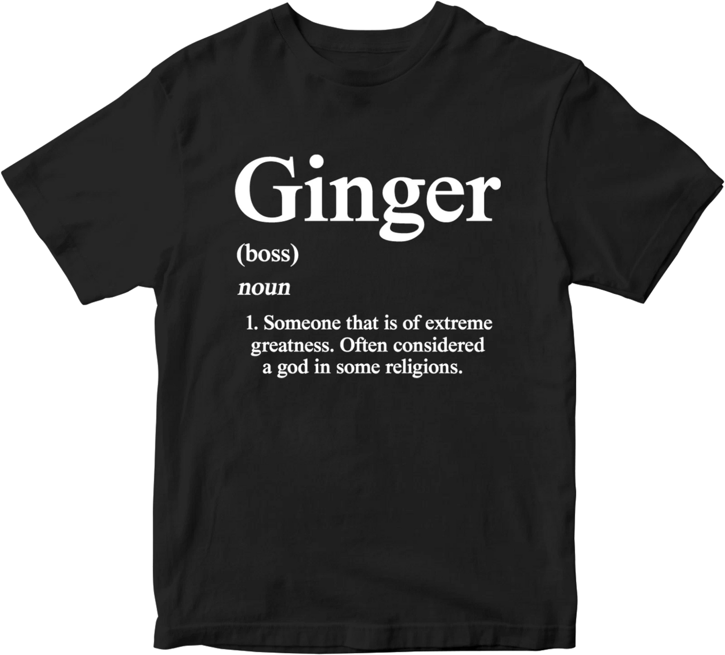 Ginger Boss T-shirt Noun Vegetables Farming Religious Novelty Birthday Gifts