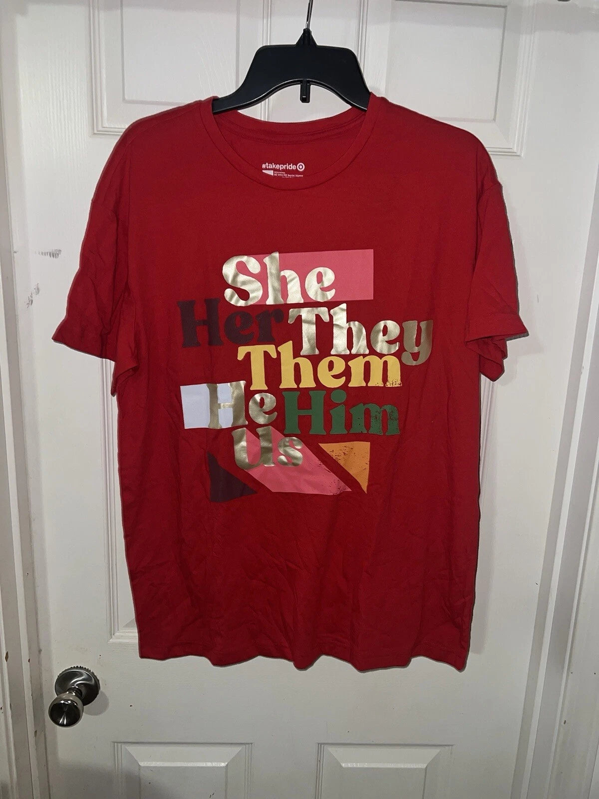 Pride Tee Shirt Target Pride Pronoun Tee Size Small Take pride Tee Shirt L