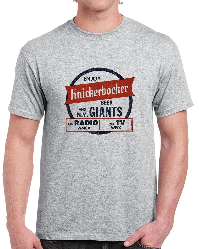 Vintage Knickerbocker Beer & NY Giants T Shirt