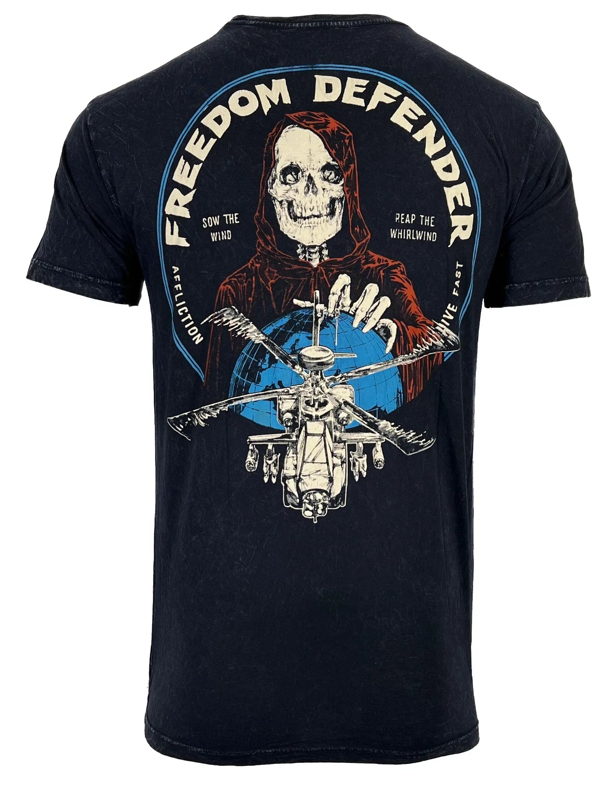 Affliction Men's T-shirt FD WHIRLWIND Skull Biker S-3XL NWT