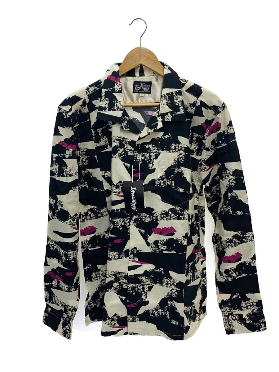 Dress hippy Long Sleeve Shirt L Cotton CRM All Over Pattern