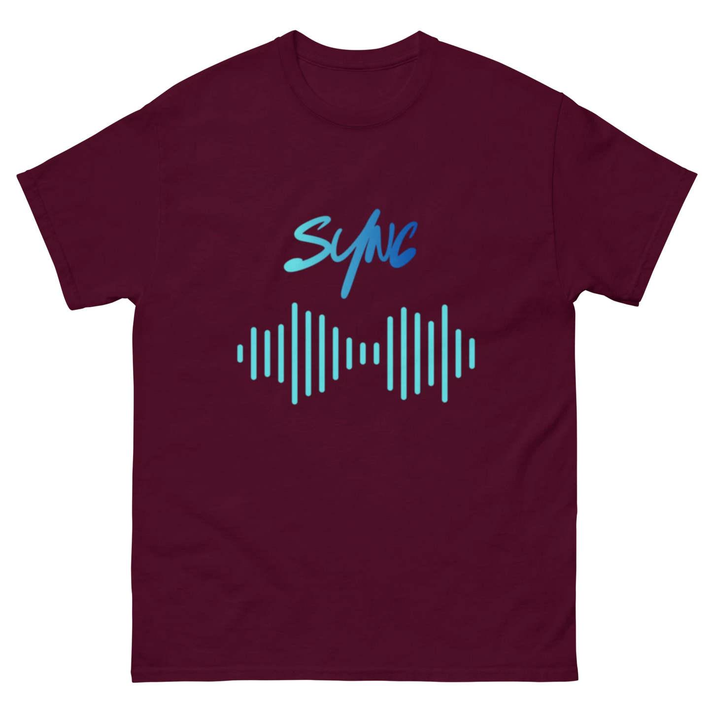 Sync Music DTFlex premium colours Unisex classic tee, music lovers, wireless