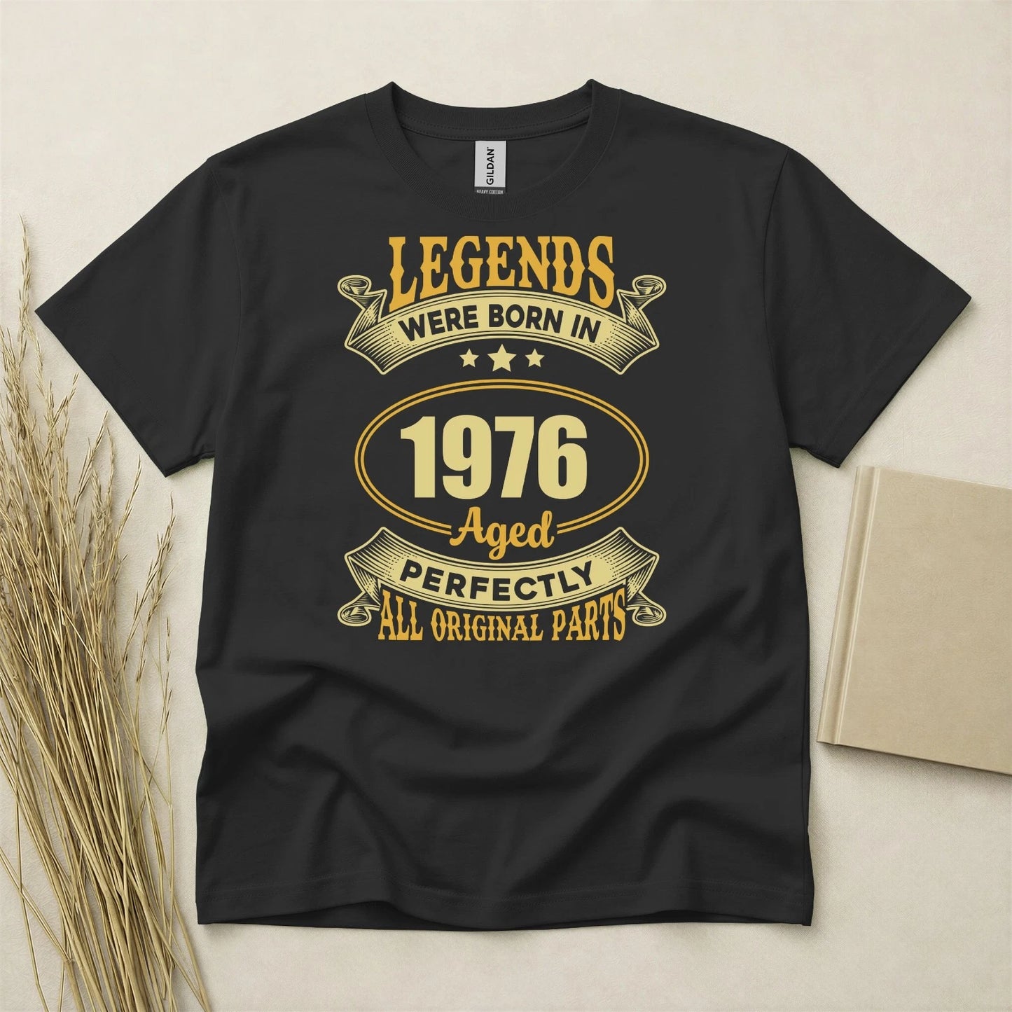 50th Birthday Shirt Born In 1976 50 Years Old Gifts Aged Perfectly T-Shirt Fifty