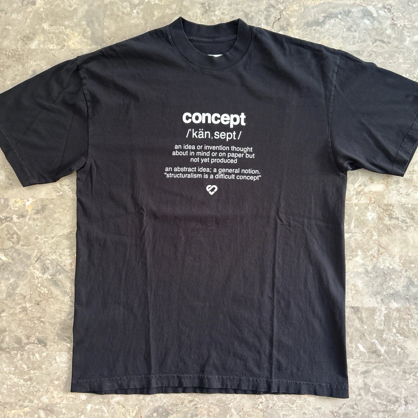 Concept Sunday Definition Graphic T-Shirt Black Men’s L 22x29