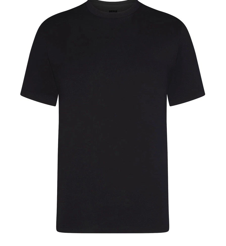 SKIMS Men’s basic lighweight crewneck tshirt 3-Pack obsidian- Medium