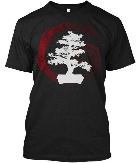 Bonsai Tree Graphic Japan T-Shirt Made in the USA Size S to 5XL