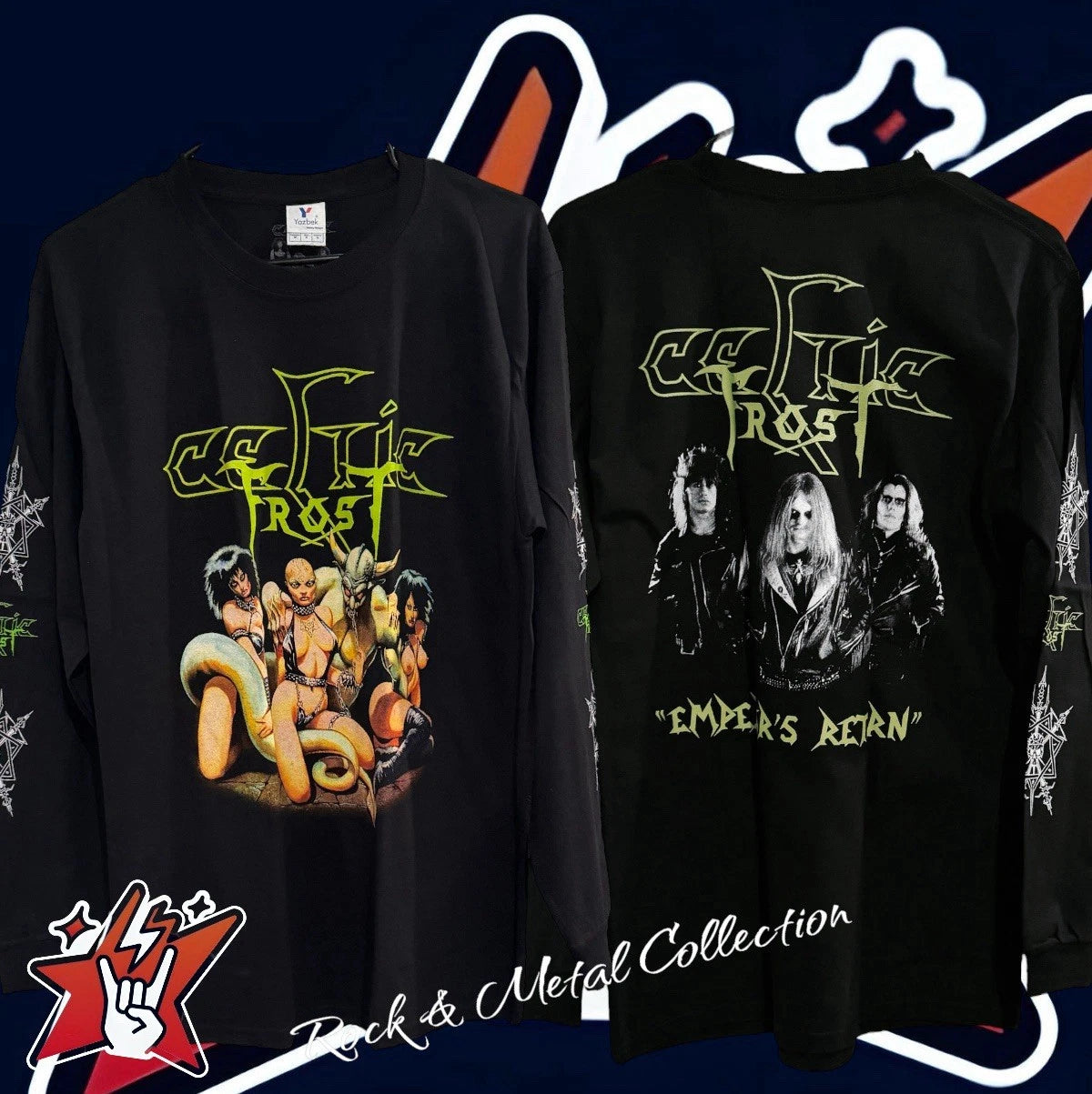 Celtic Frost T-Shirt New Size Short and Long Sleeve Bathory Emperor Hellhammer