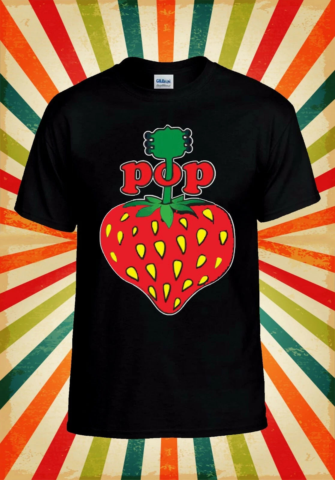 Pop Strawberry As Worn Steve Jones Men Women Vest Tank Top Unisex T Shirt 2585