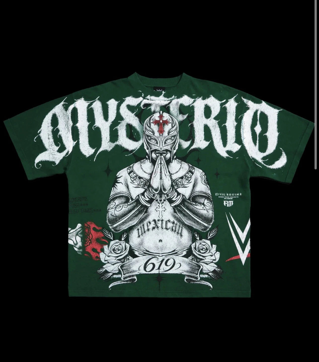 Civil Regime Mysterio's Heritage "Side By Side" 199X Oversized Deep Green XL