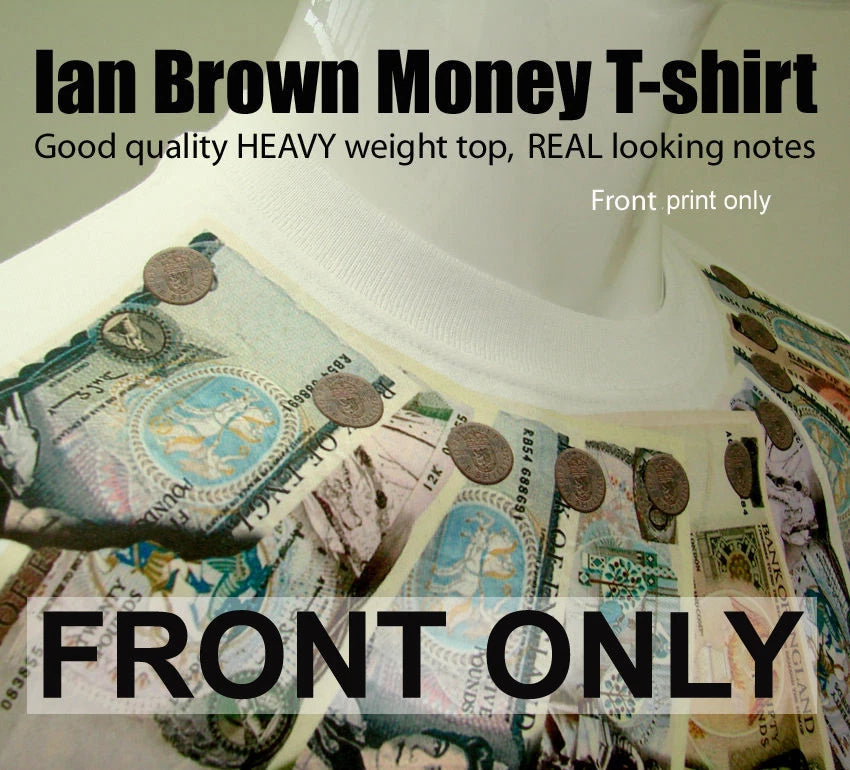 Ian Brown Money T-shirt Roses 90s Stone ORIGINAL EBAY SELLER!