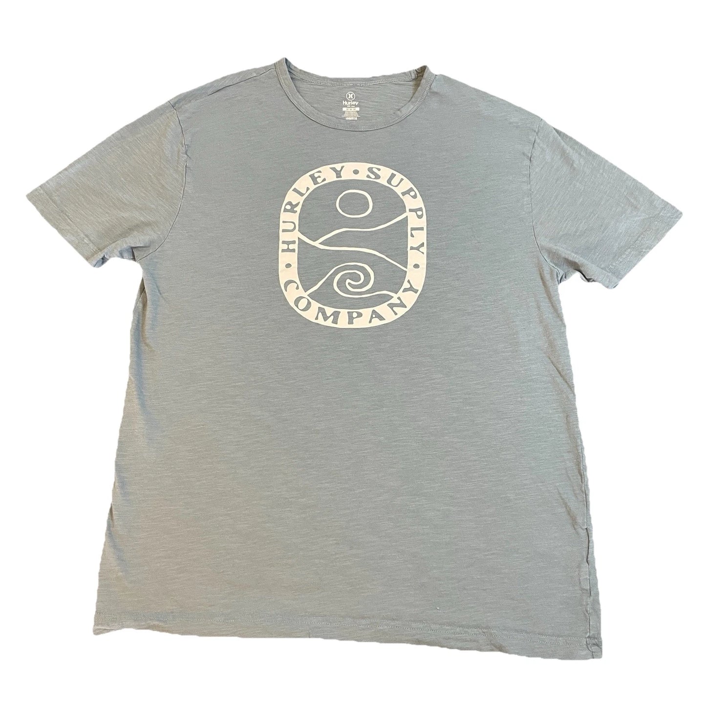 Vintage Hurley Supply Co T-Shirt Men’s Medium Blue/White Logo Skate Surf Hipster