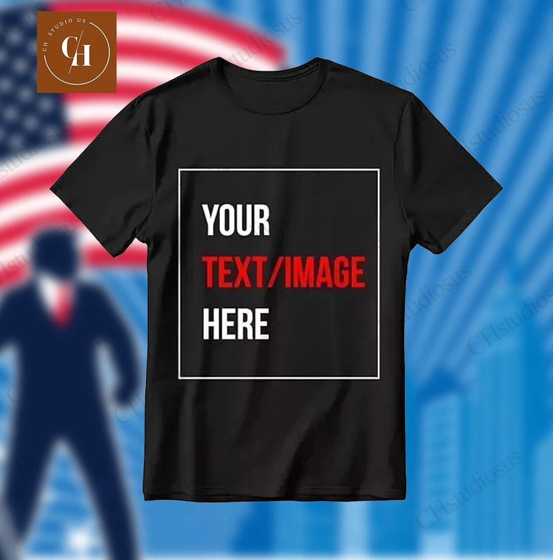 Custom Personalized TShirt Print Your Logo Photo Custom Made Shirt Gildan Heavy