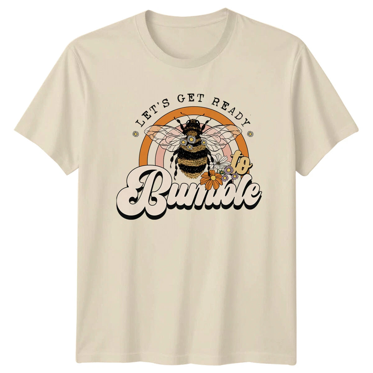 Let's Get Ready To Bumble Bee Nature T-Shirt, Retro Style Graphic Tee