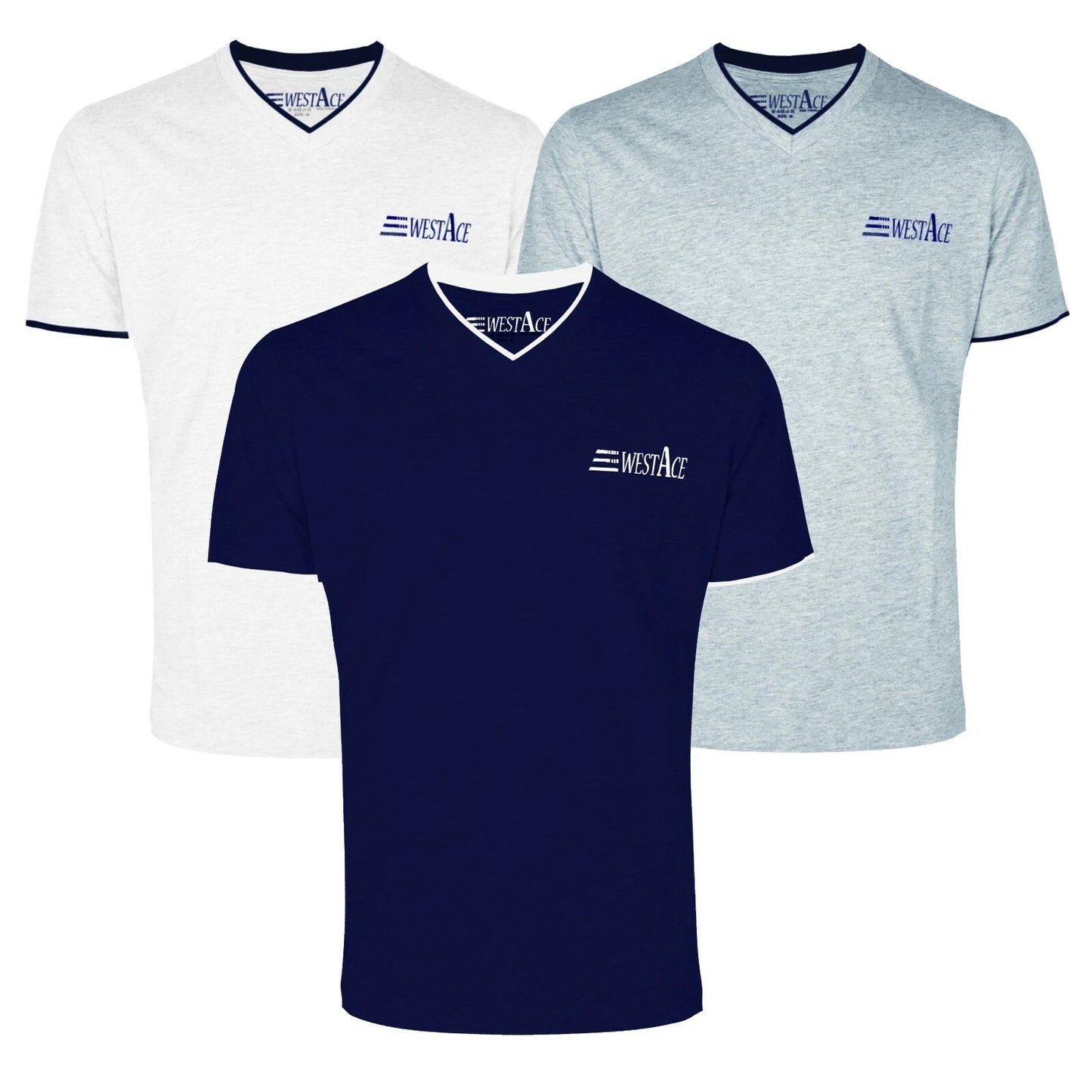 Mens Slim Fit V-Neck T-Shirt Cotton Fabric Short Sleeve Comfortable Sizes S-XXL