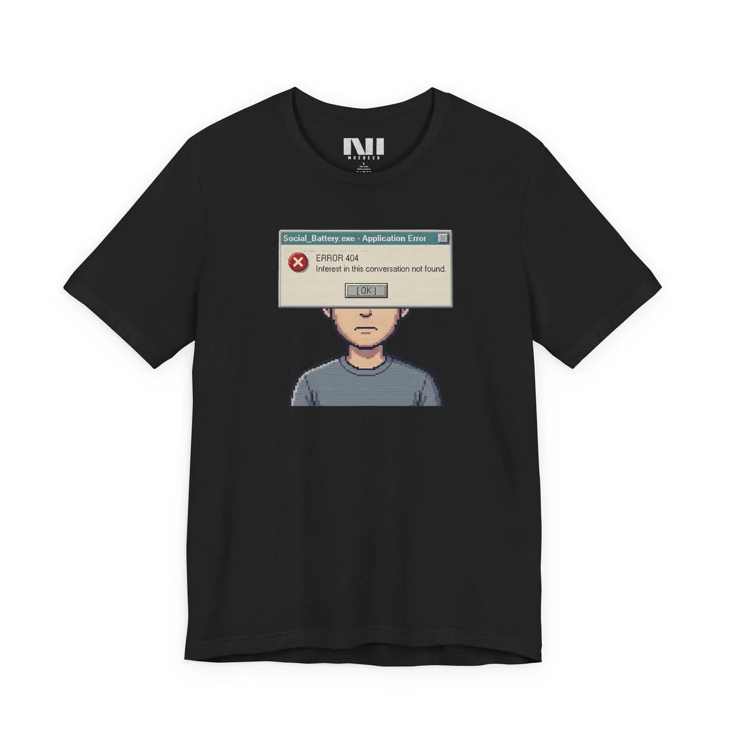 Funny Introvert T-Shirt Interest Not Found Sarcastic Graphic Tee MOEBEER