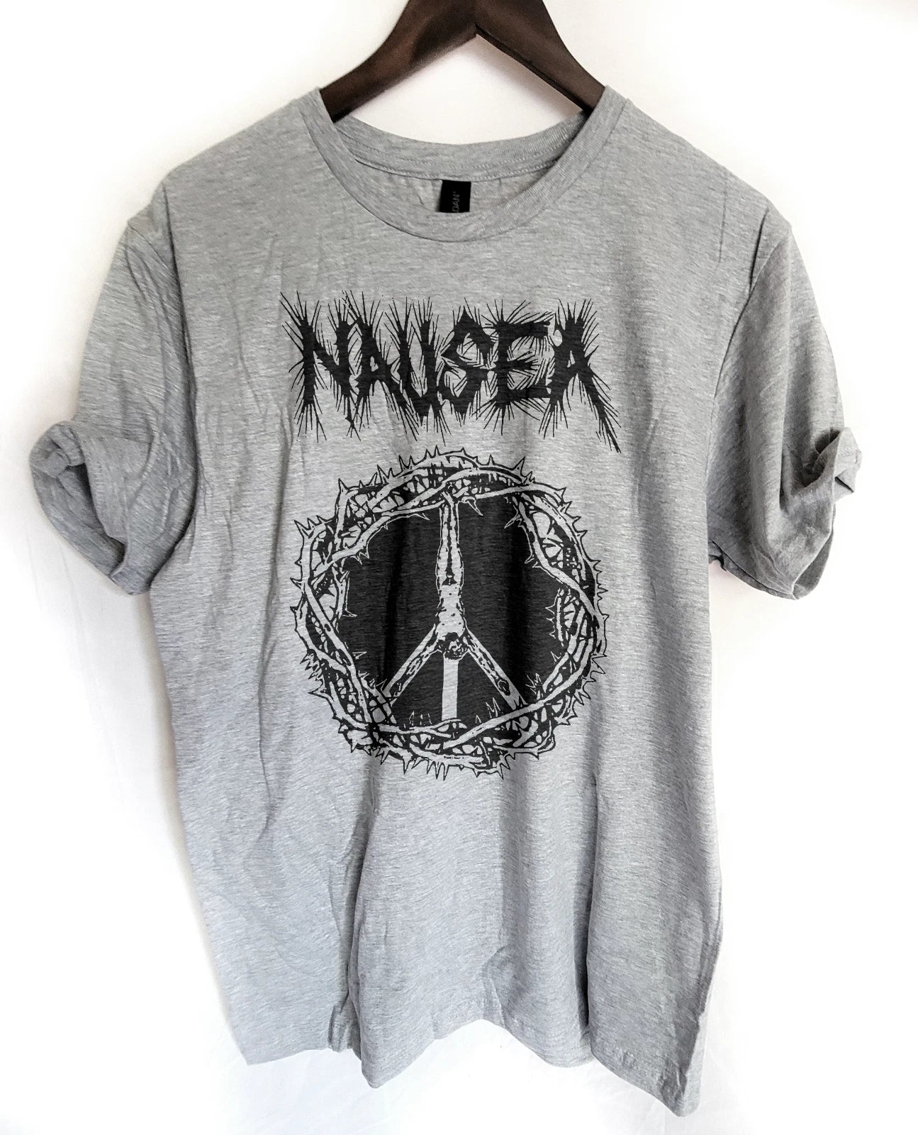 Nausea band t shirt NY punk hardcore crust