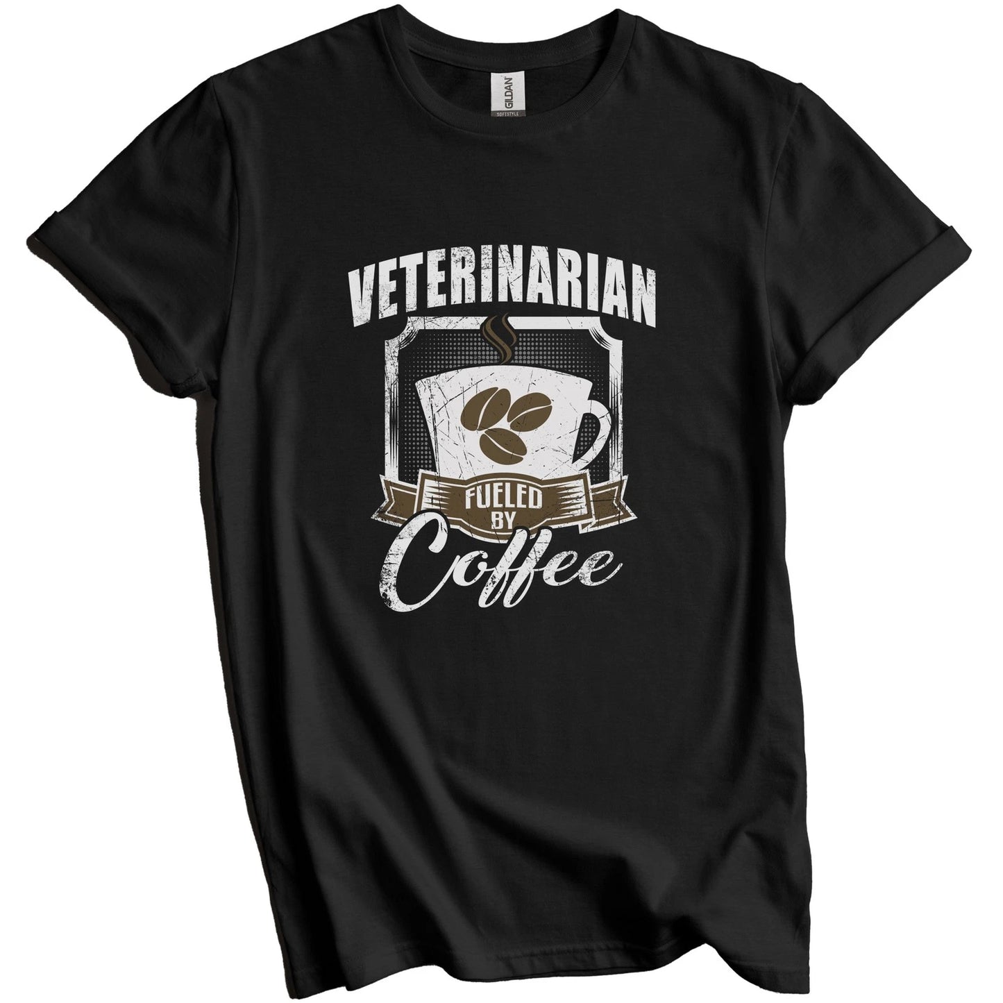 Veterinarian Fueled By Coffee Funny T-Shirt Gift for Veterinarian