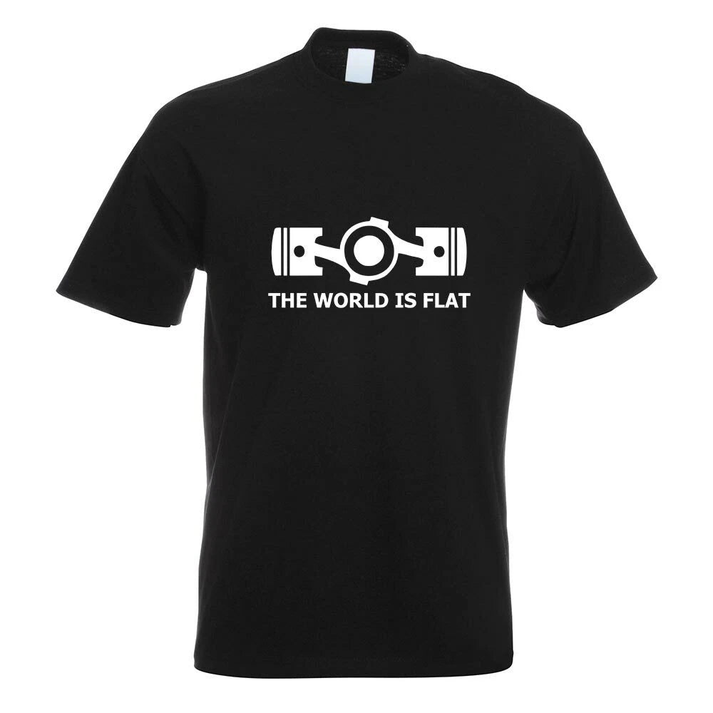 the world is flat t-shirt motif printed fun shirt design print