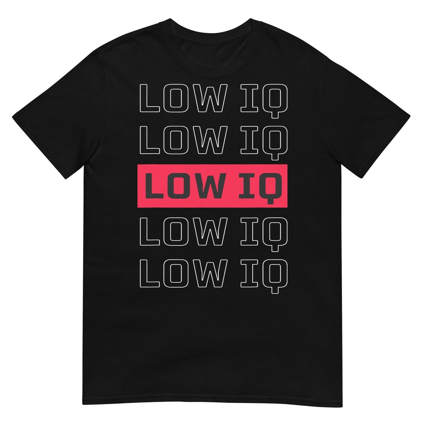 Sarcastic Quote Low IQ for Men and Women. Funny Low IQ T-Shirt