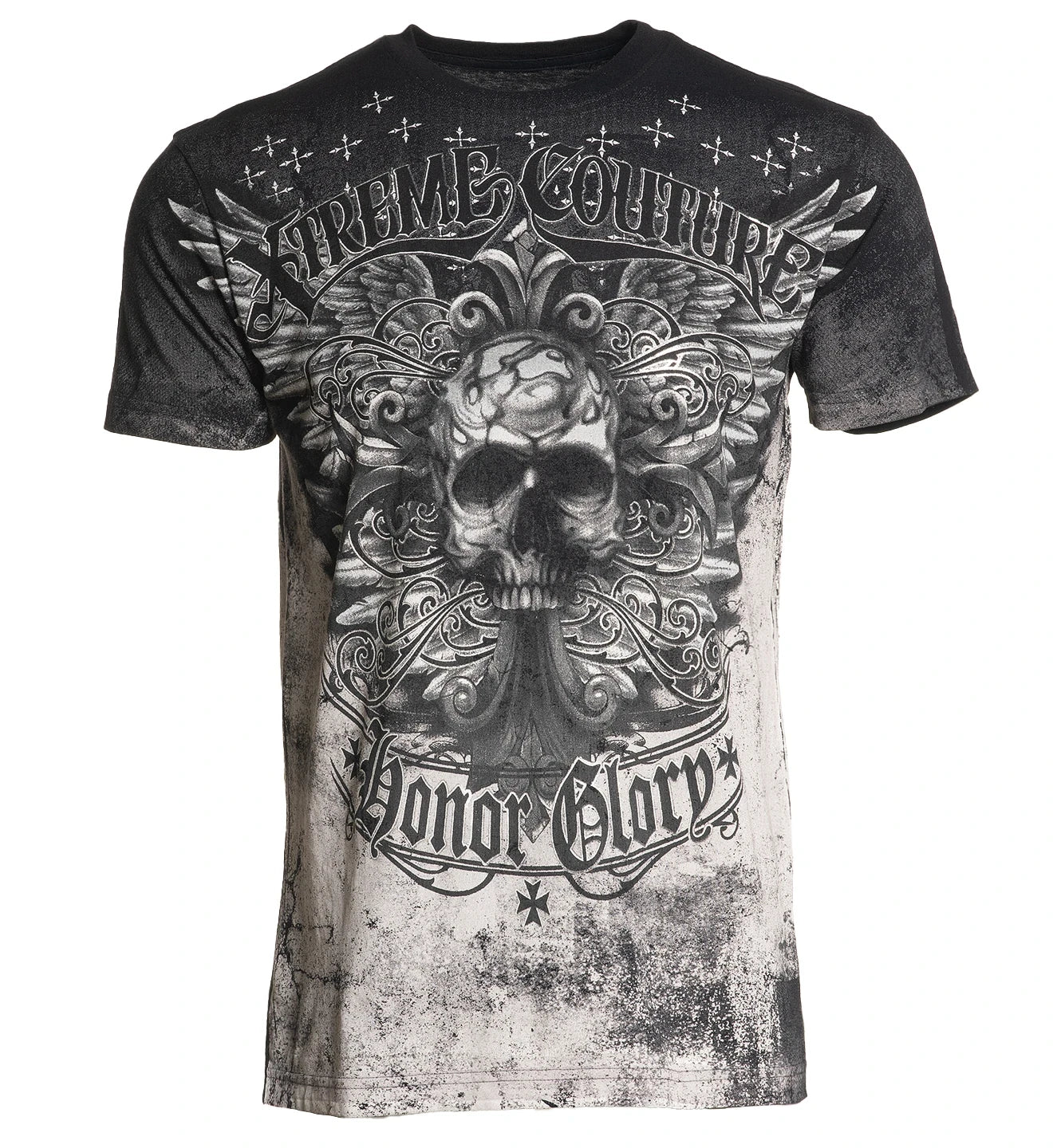 Xtreme Couture By Affliction Men's T-shirt Shot Down Skull Biker S-5XL