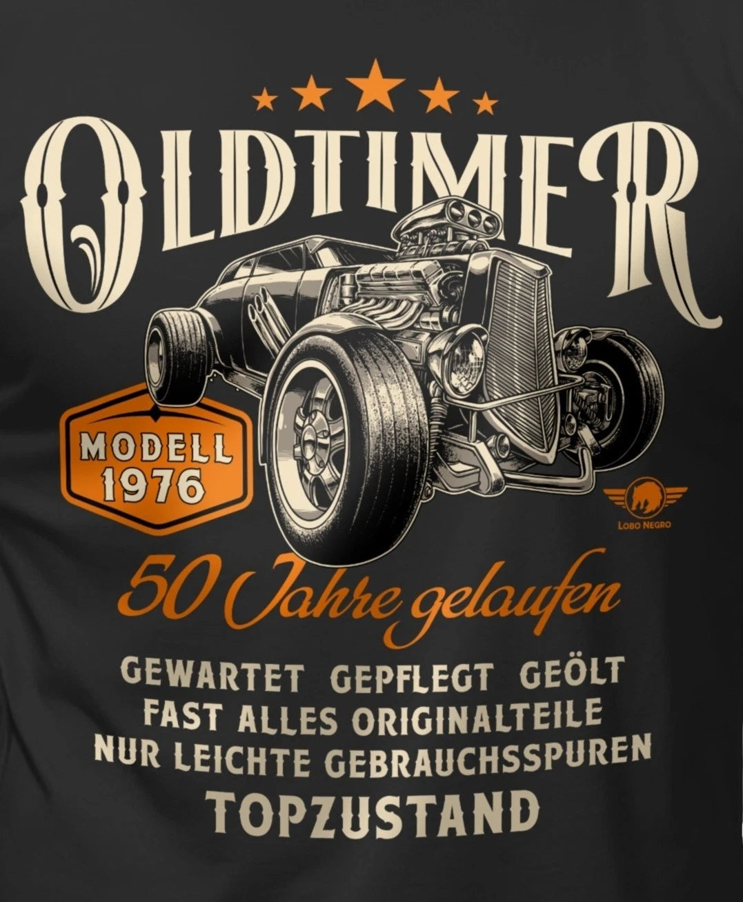 50th Birthday Mens T-Shirt Vintage Model 1976 Funny Sayings Shirts Men