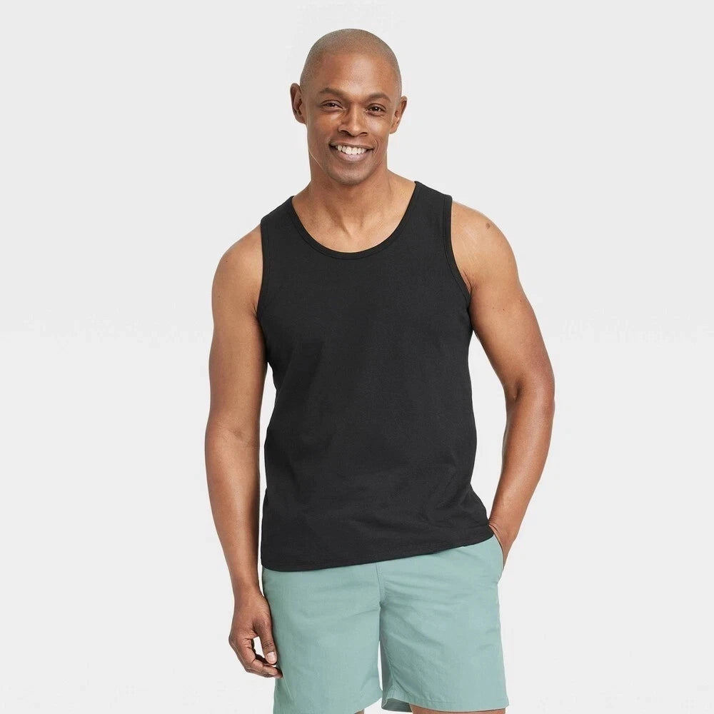 Goodfellow & Co Men's Black Tank Top MEDIUM Cotton Blend Soft New