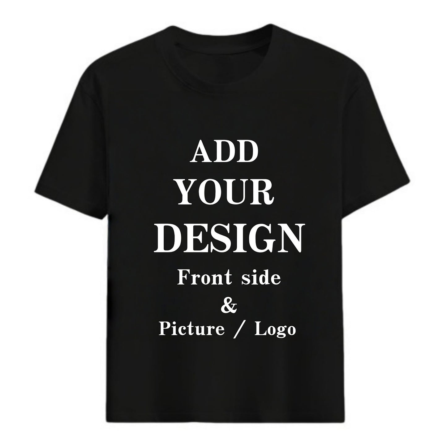 Nullblock Front Graphic T Shirt Black White S-5XL Casual Street Tee