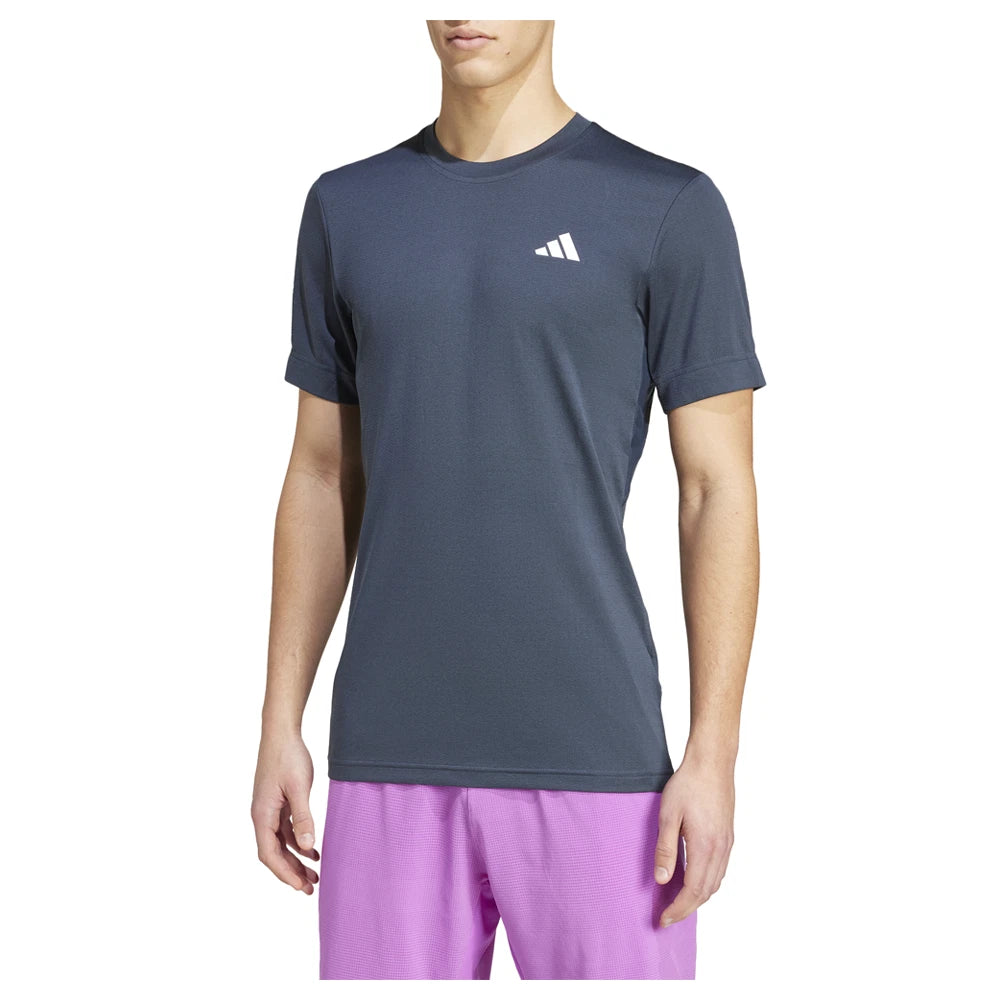 adidas Tennis Freelift Crew Neck Short Sleeve Athletic T-Shirt Mens Size S Casu