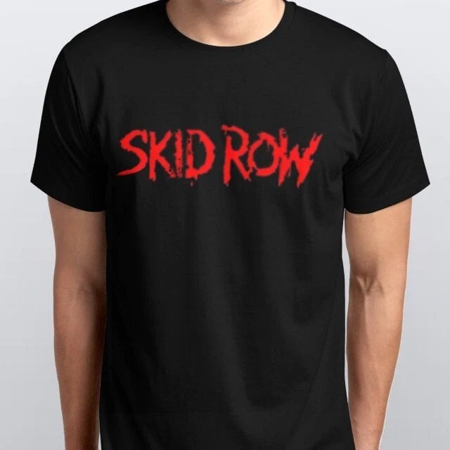 SKID ROW T-SHIRT sizes S M L XL XXL colours Black, White male female