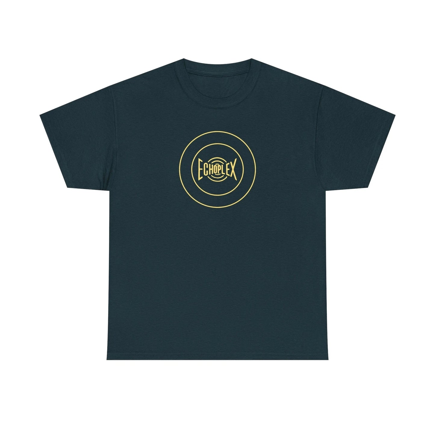 Maestro Echoplex EP-3 Badge T-Shirt Vintage Audio Guitar Delay Echo Yellow Print